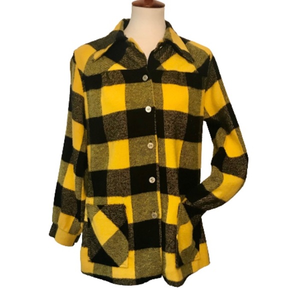 Kemington Express Vintage Wool Plaid Jacket - Picture 1 of 7